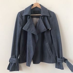 Ann Taylor denim open front jacket